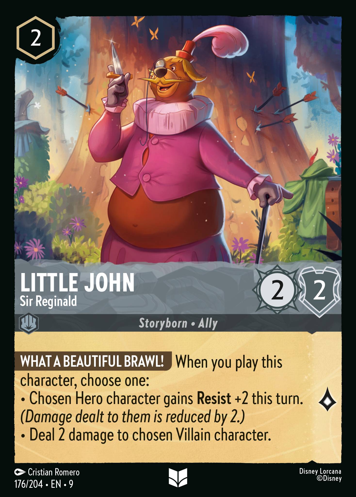 Carta Little John - Sir Reginald del set Fabled