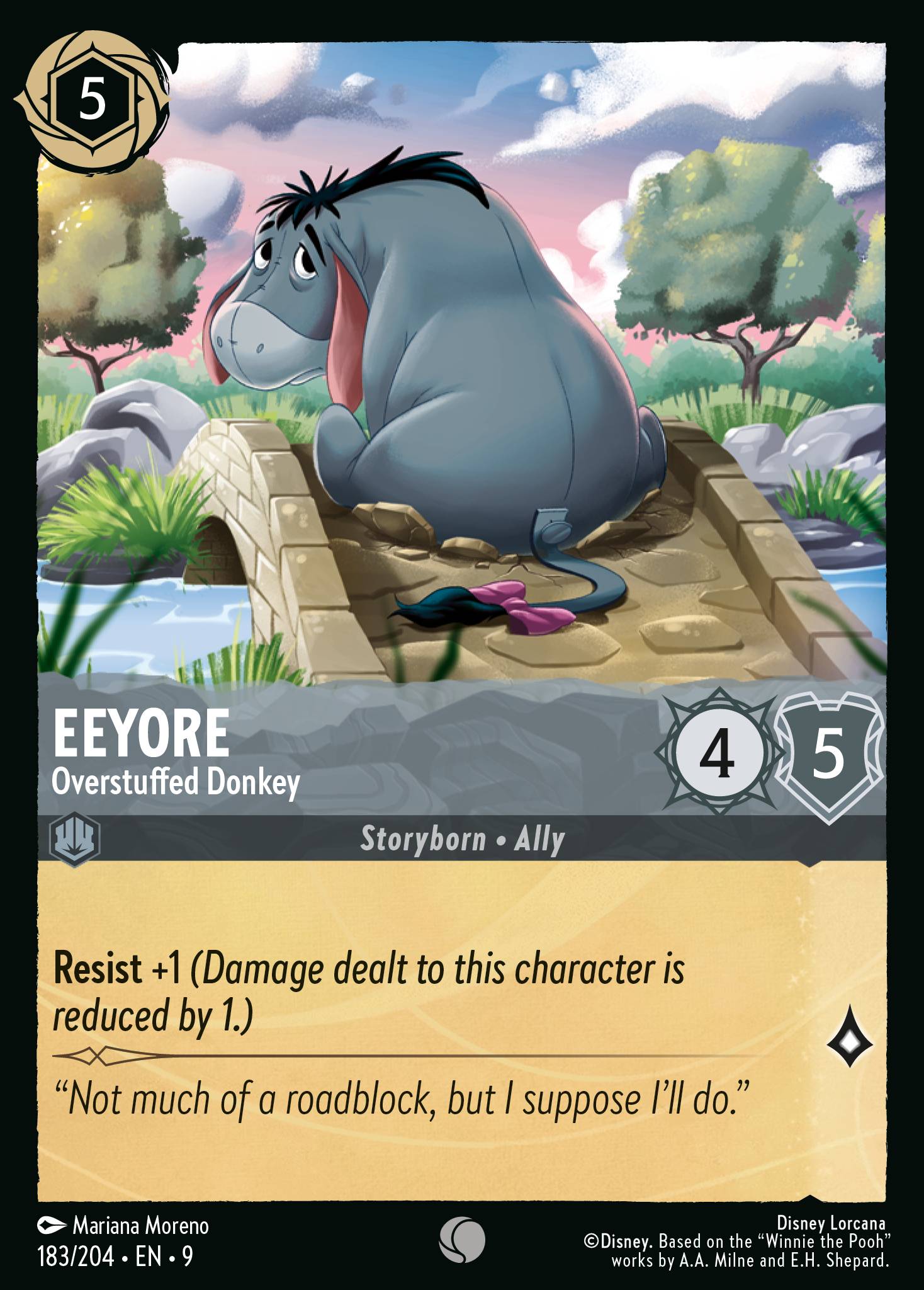 Carta Eeyore - Overstuffed Donkey del set Fabled