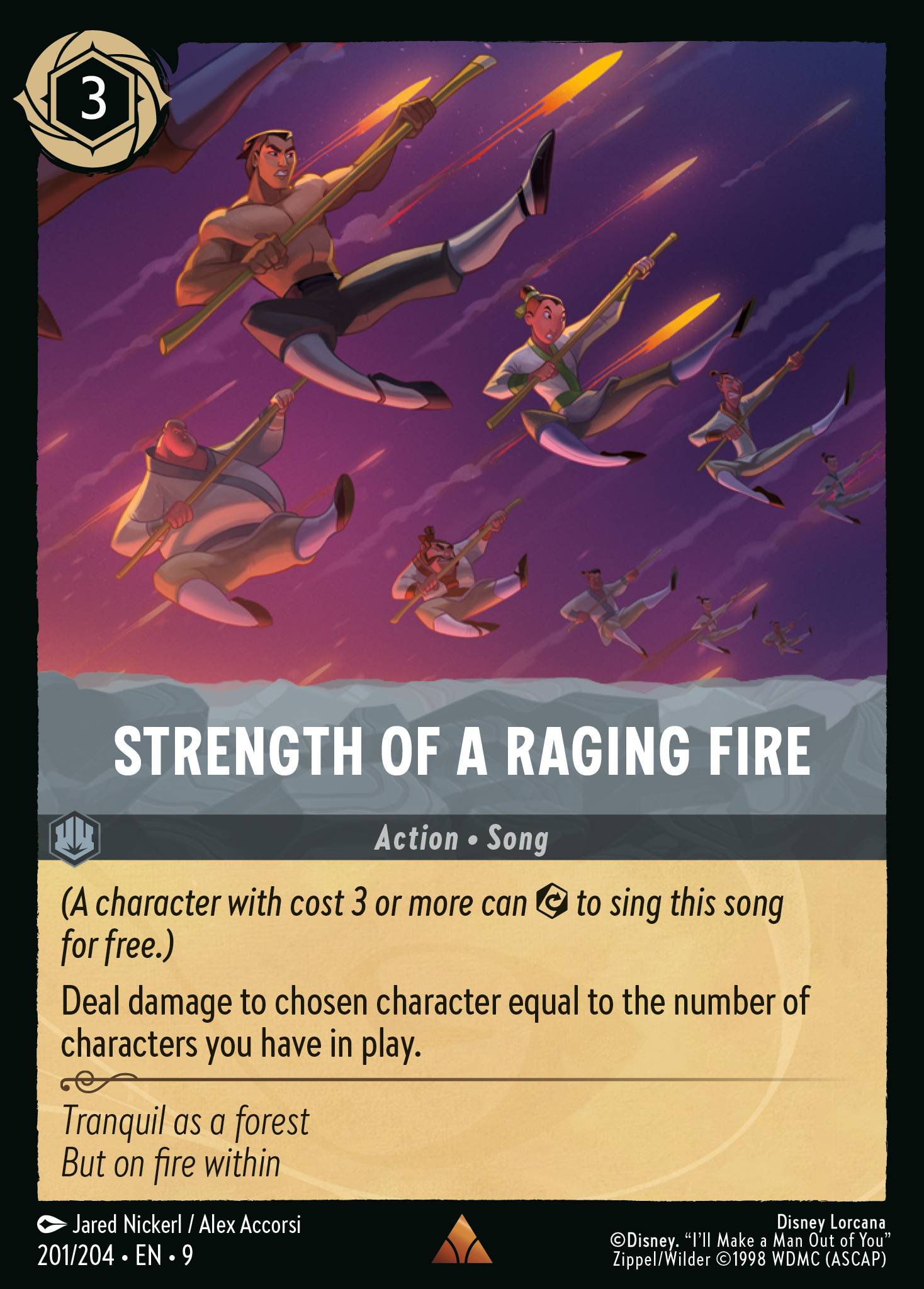 Carta Strength of a Raging Fire del set Fabled