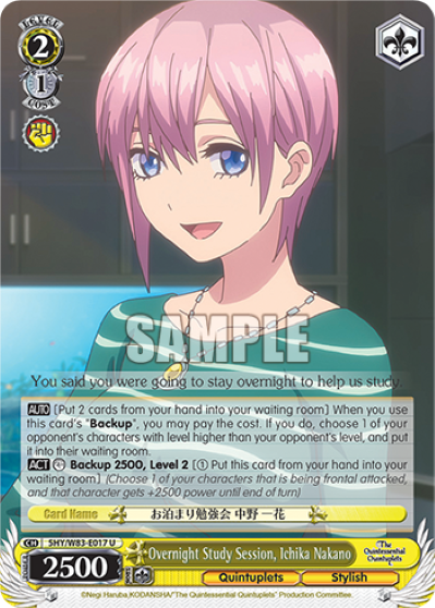 Overnight Study Session, Ichika Nakano