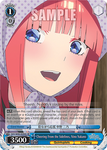 Cheering From the Sidelines, Nino Nakano