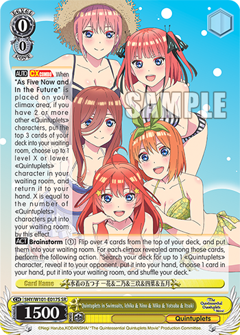 Quintuplets in Swimsuits, Ichika & Nino & Miku & Yotsuba & Itsuki
