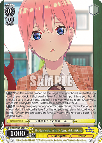 The Quintuplets After 5 Years, Ichika Nakano