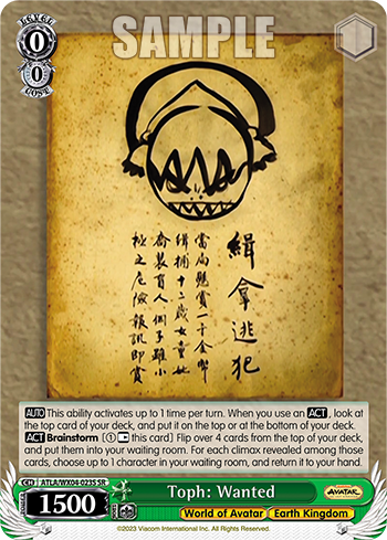 Toph: Wanted