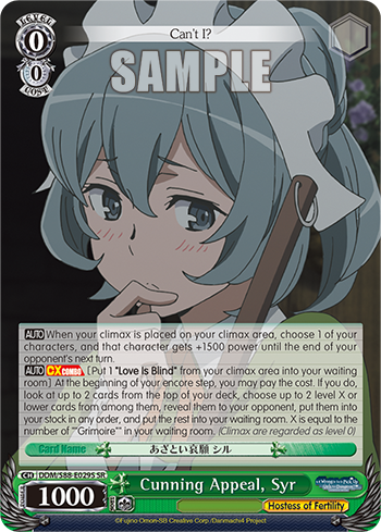 Cunning Appeal, Syr