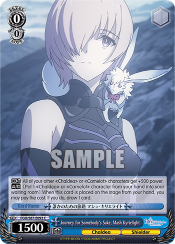 Journey for Somebody's Sake, Mash Kyrielight