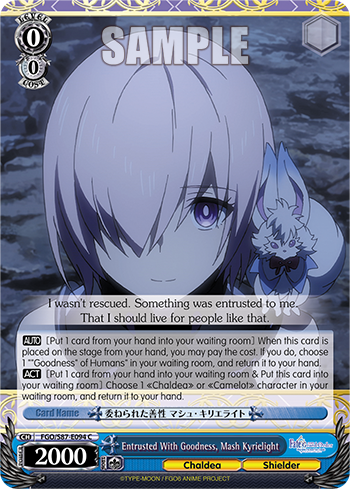Entrusted With Goodness, Mash Kyrielight
