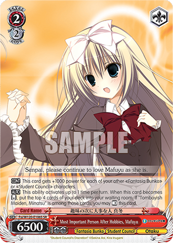 Most Important Person After Hobbies, Mafuyu