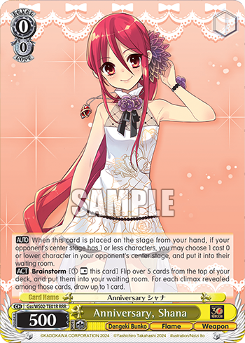 Anniversary, Shana
