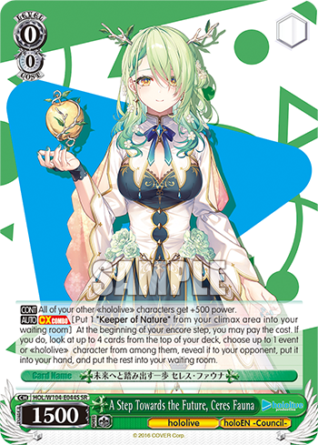 A Step Towards the Future, Ceres Fauna