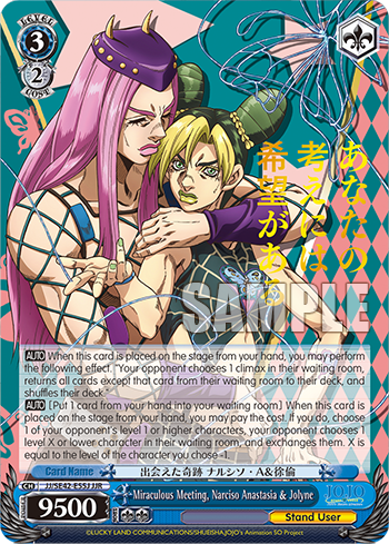 Miraculous Meeting, Narciso Anastasia & Jolyne