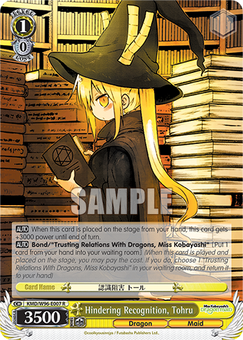 Hindering Recognition, Tohru