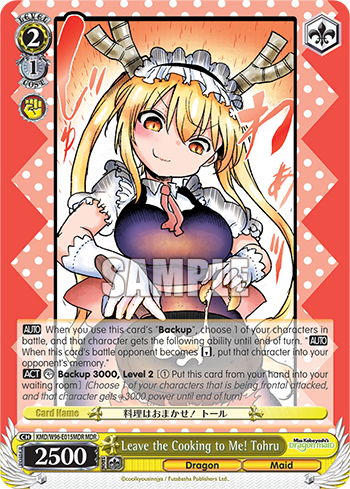 Leave the Cooking to Me! Tohru