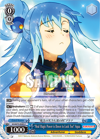 “Real Magic Power is Down to Luck Too” Aqua