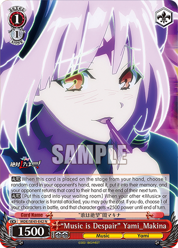"Music is Despair" Yami_Makina