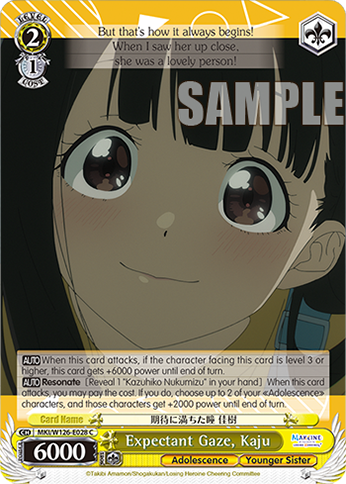 Expectant Gaze, Kaju