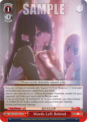 Words Left Behind