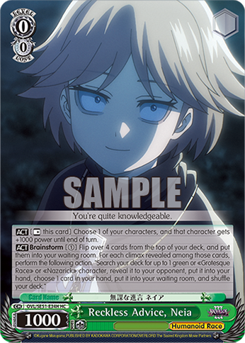 Reckless Advice, Neia