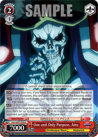 One and Only Purpose, Ainz