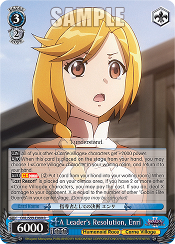 A Leader's Resolution, Enri