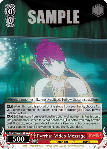 Pyrrha: Video Message