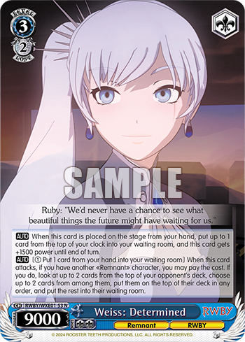 Weiss: Determined