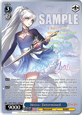Weiss: Determined