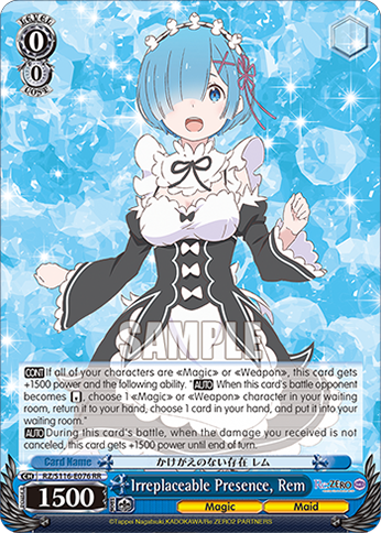 Irreplaceable Presence, Rem