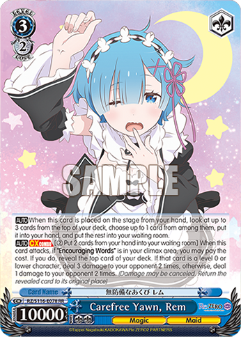 Carefree Yawn, Rem