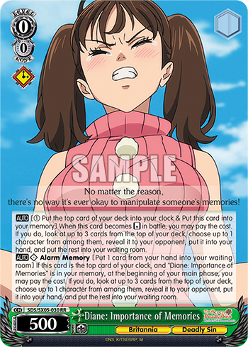 Diane: Importance of Memories