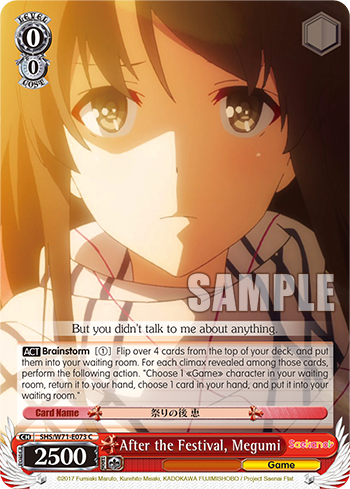 After the Festival, Megumi