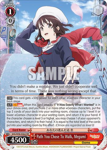Path You Chose To Walk, Megumi
