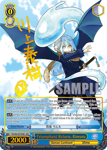 Triumphant Return, Rimuru
