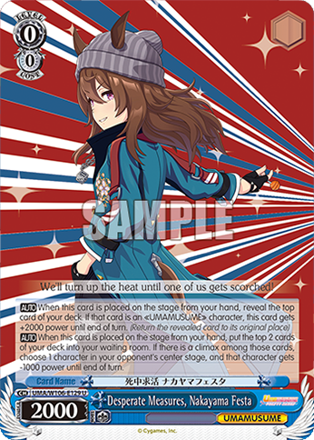 Desperate Measures, Nakayama Festa