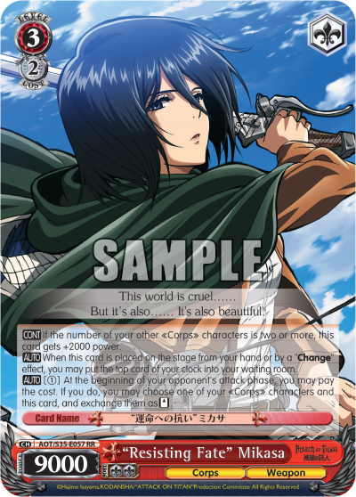 "Resisting Fate" Mikasa