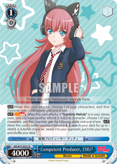 Competent Producer, CHU2