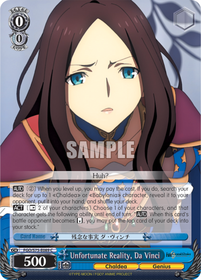 Unfortunate Reality, Da Vinci