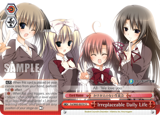 Irreplaceable Daily Life