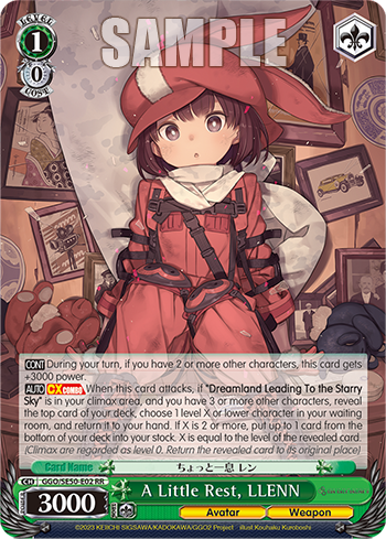 A Little Rest, LLENN