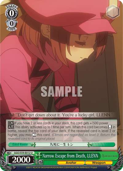 Narrow Escape from Death, LLENN