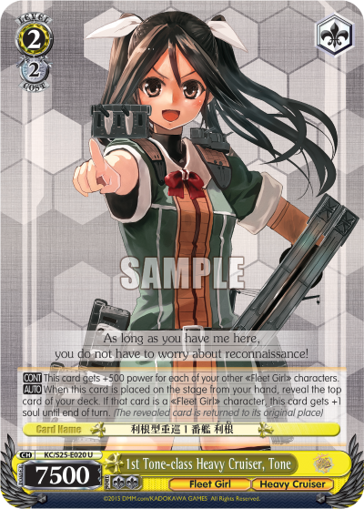 1st Tone-class Heavy Cruiser, Tone