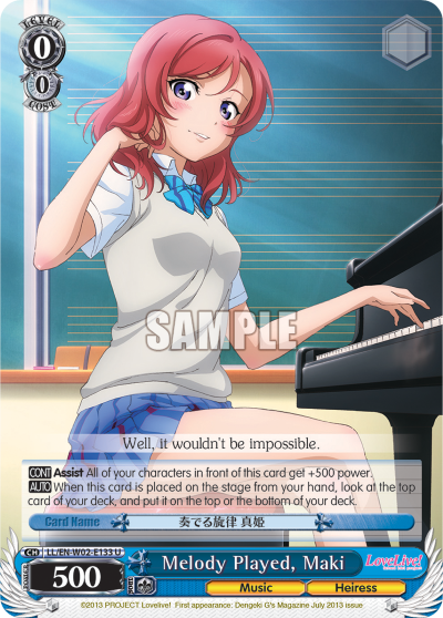 Melody Played, Maki