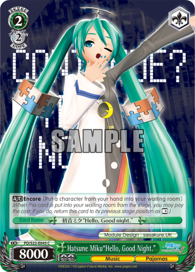 Hatsune Miku"Hello, Good Night."