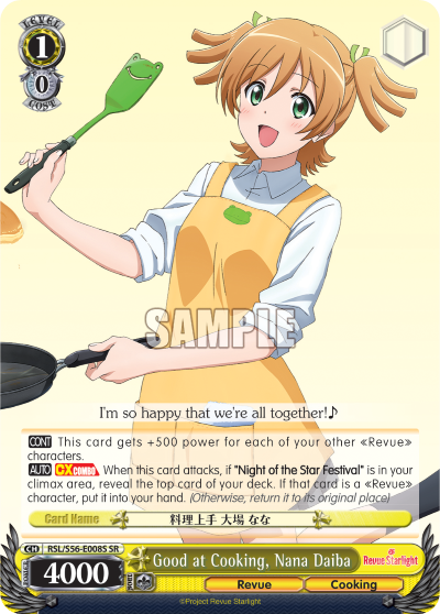 Good at Cooking, Nana Daiba