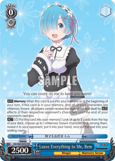 Leave Everything to Me, Rem