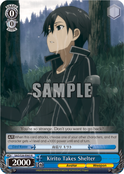 Kirito Takes Shelter