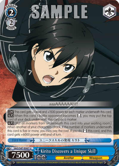 Kirito Discovers a Unique Skill