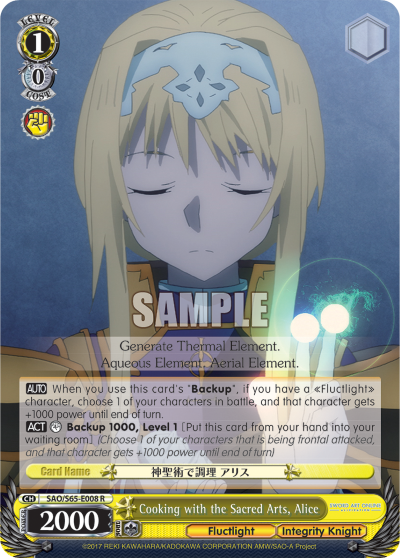 Cooking with the Sacred Arts, Alice