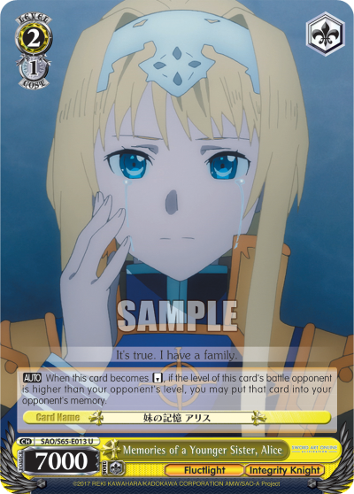 Memories of a Younger Sister, Alice