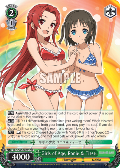 Girls of Age, Ronie & Tiese